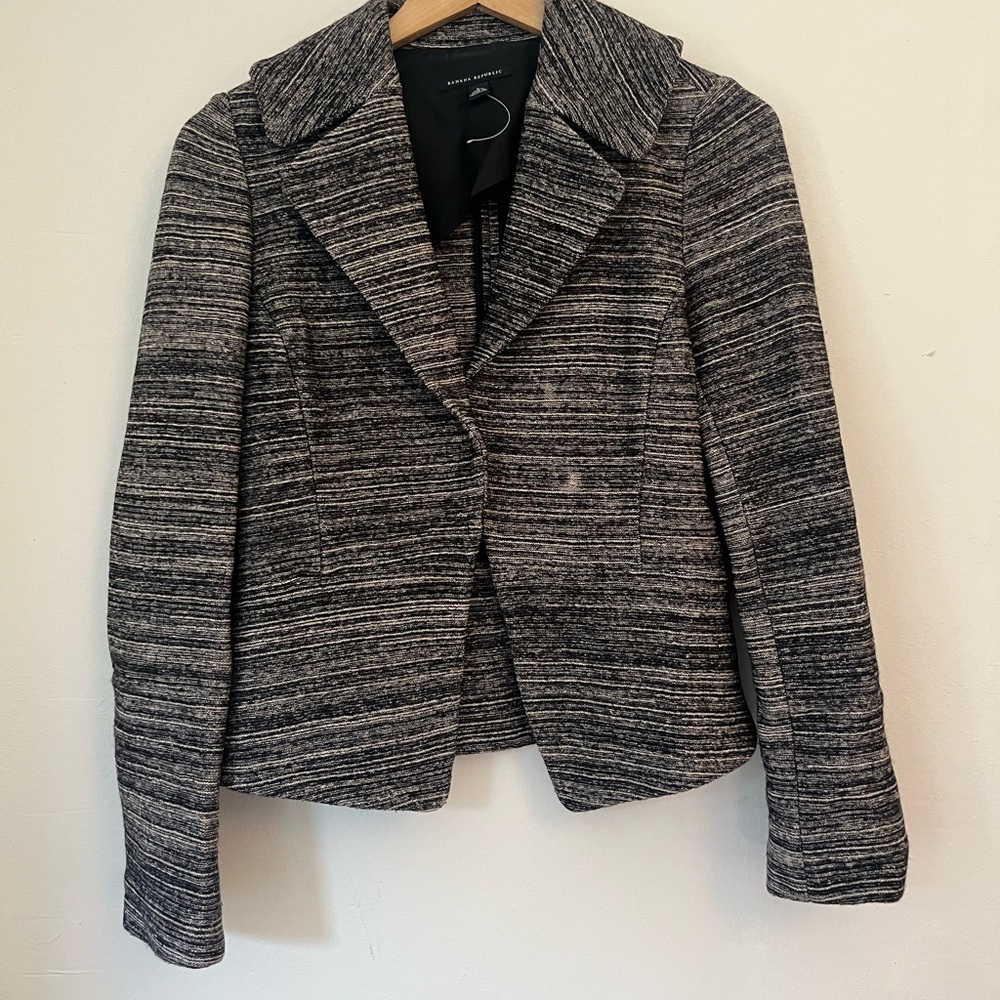 Early 2000s Banana Republic Cotton and Wool blazer